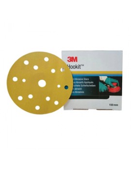 3M 50443 Hookit 255P+ P80 Sarı 15 Delikli Disk Zımpara 150mm