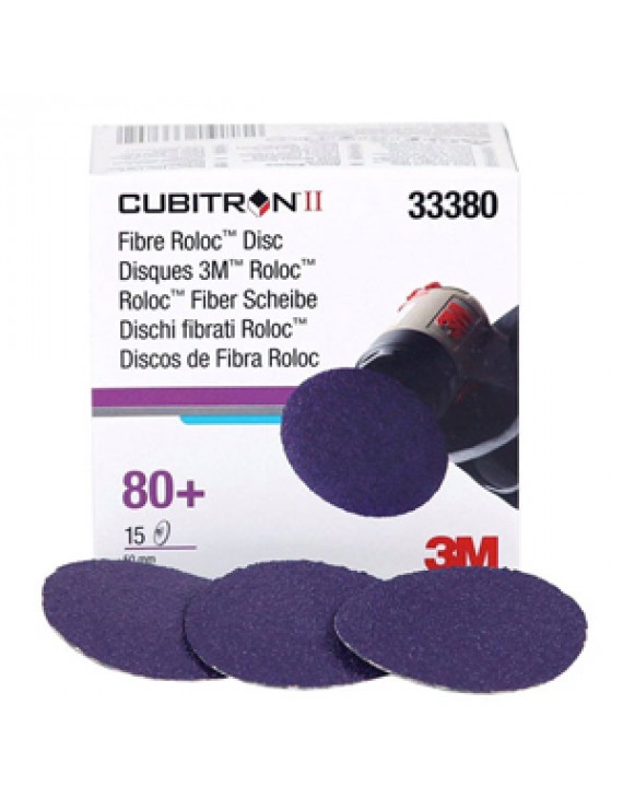 3M 33380 Cubitron II Fiber Roloc P80 Kum 50mm